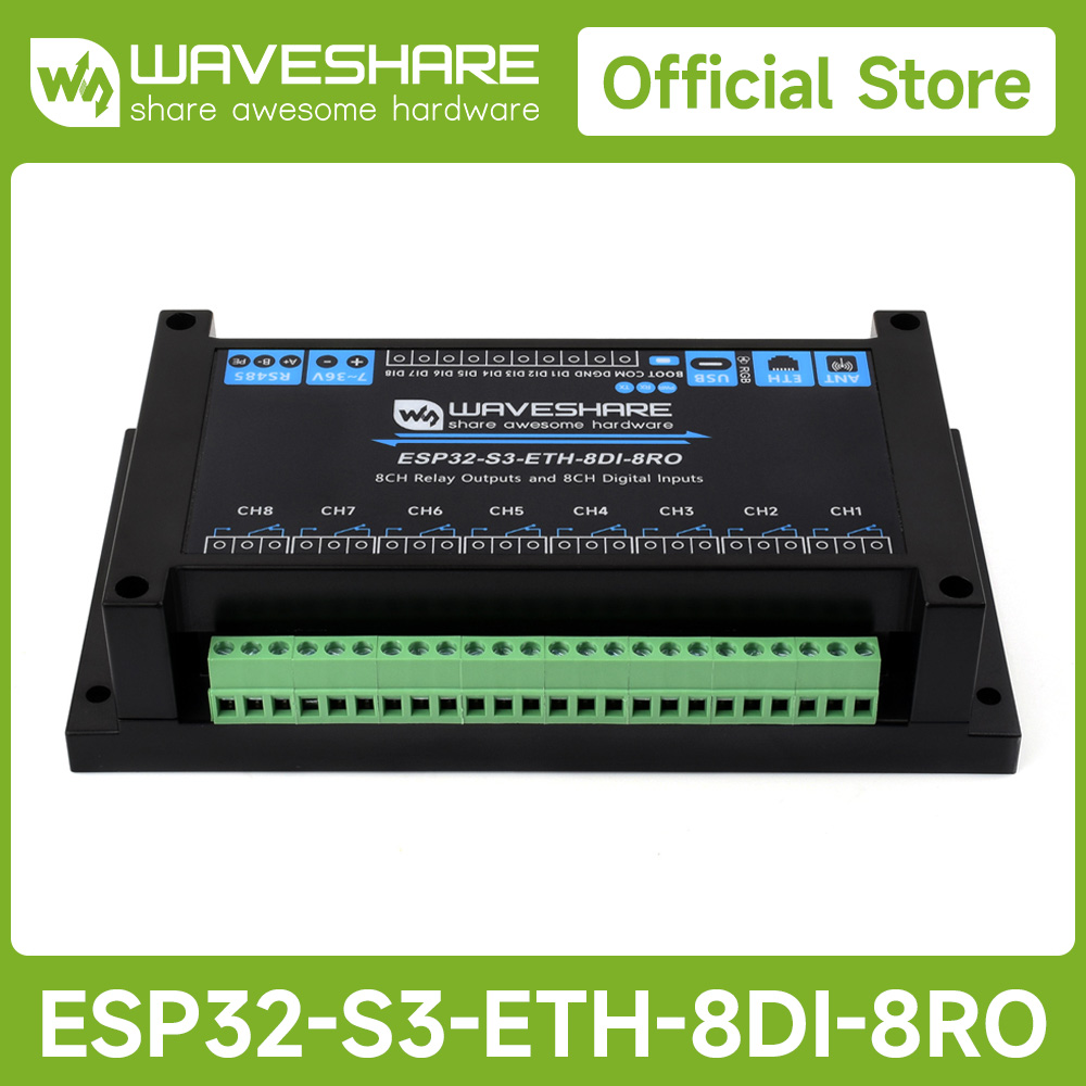 Waveshare Industrial 8-Channel - Waveshare Esp32 review and price