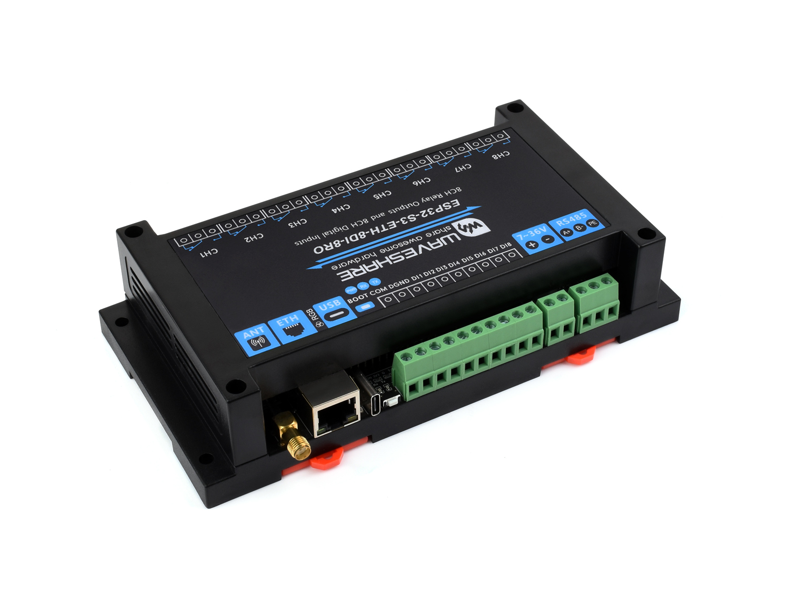 Waveshare Industrial 8-Channel - Waveshare Esp32 review and price