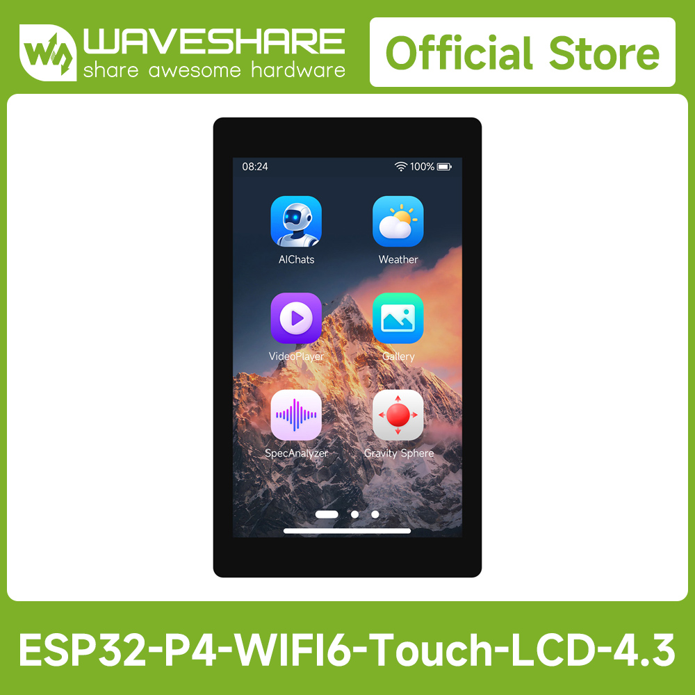 Waveshare ESP32-P4-WIFI6 4.3in - Waveshare Esp32 review and price