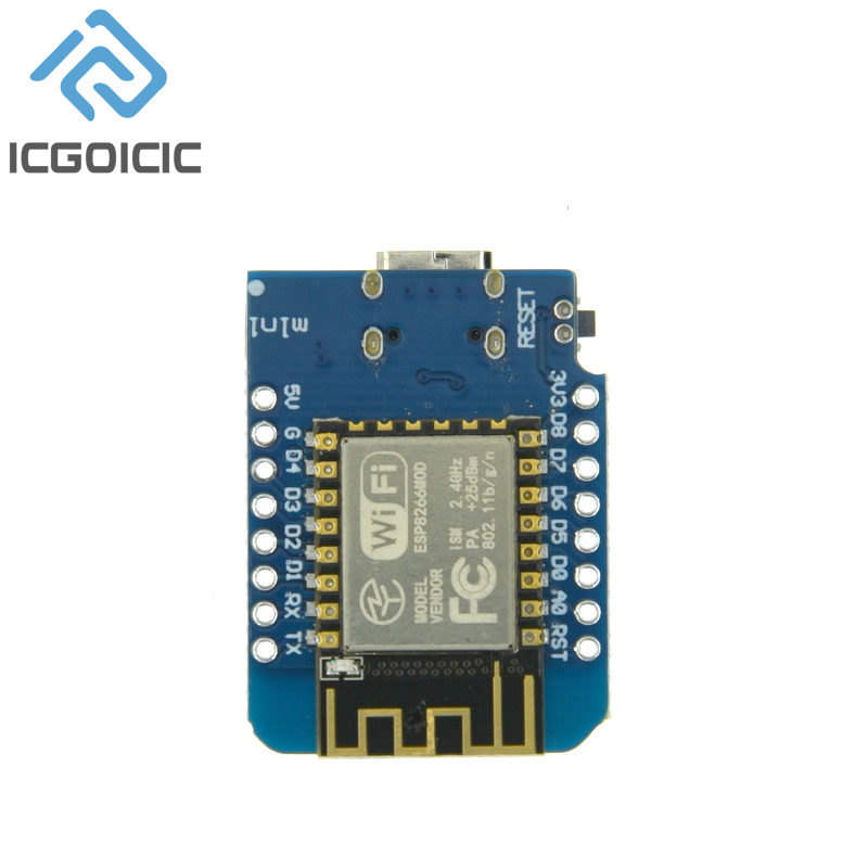D1 Mini-Mini NodeMcu 4M Bytes  - Wemos D1 review and price